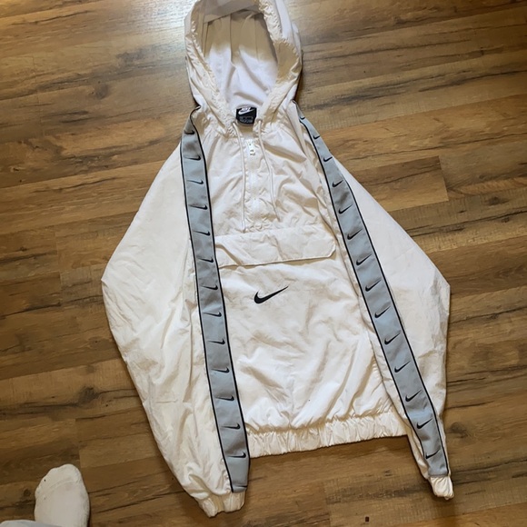 Nike center swoosh quarter zip anorak windbreaker hoodie - Picture 3 of 13